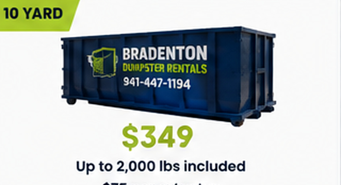 10 Yard Dumpster in Bradenton