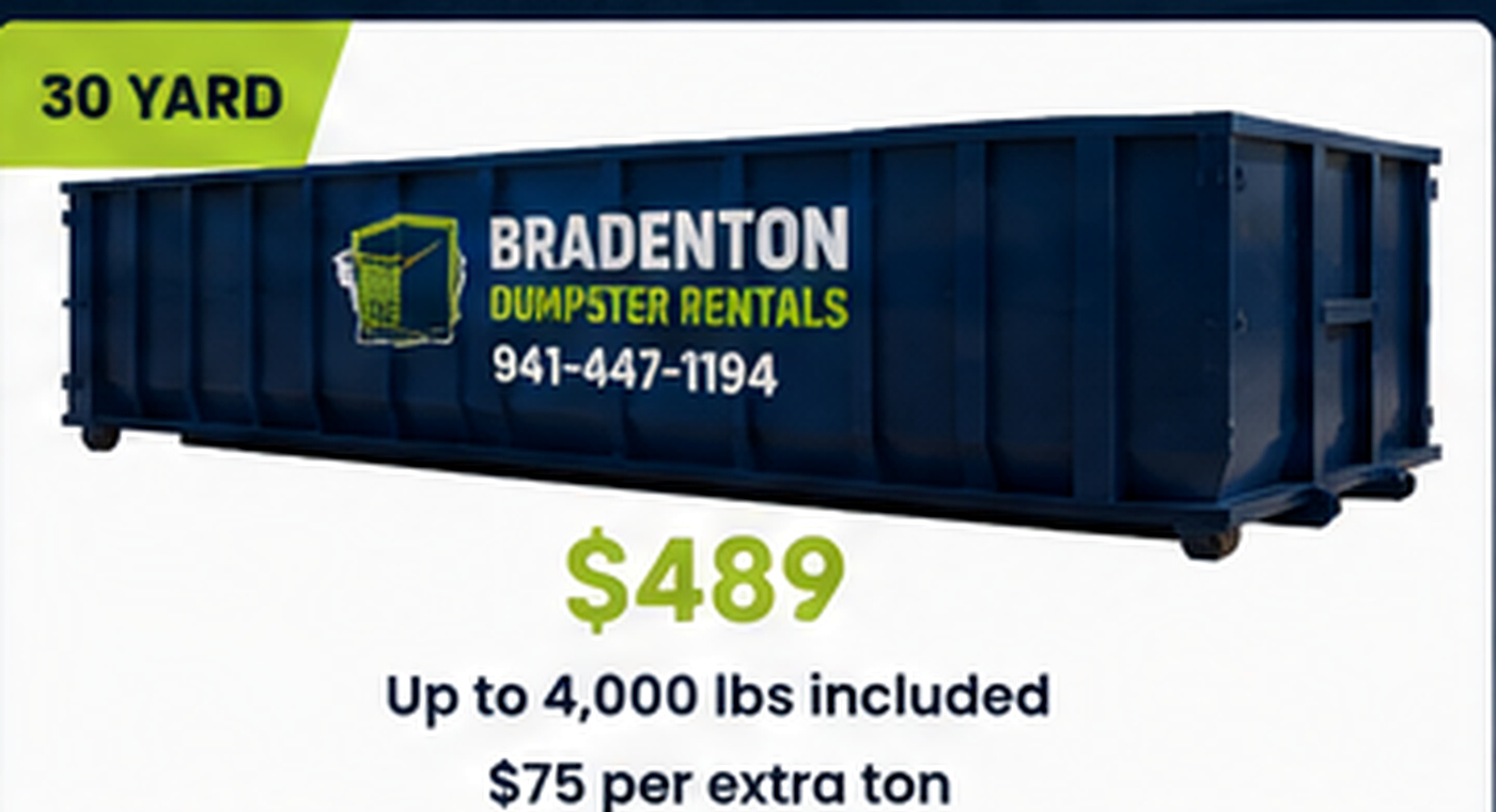 30 Yard Dumpster in Bradenton
